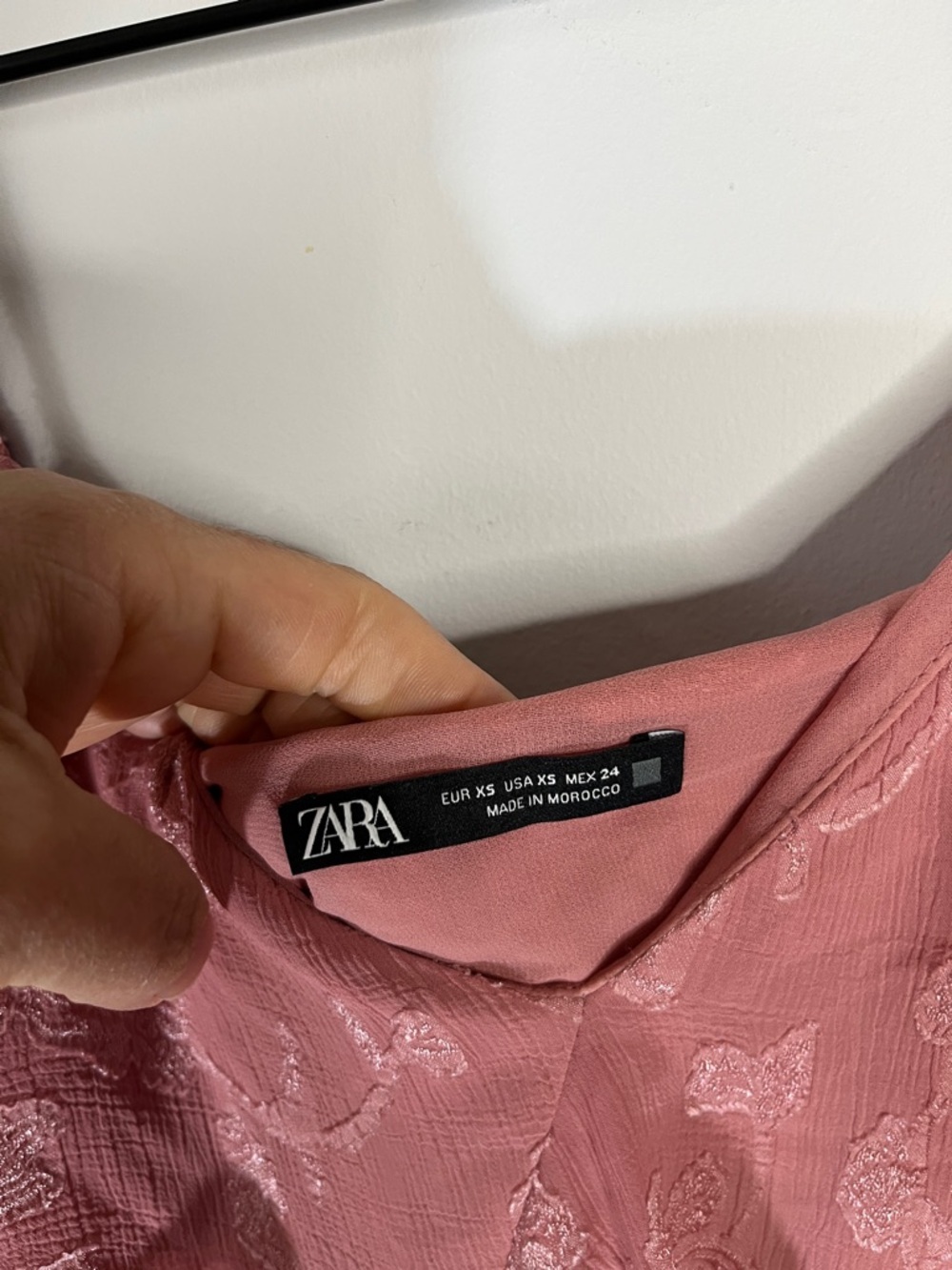 Zara Romantic Fairy Rose Pink Floral Ruffle Maxi Dress Size XS - Picture 2 of 7